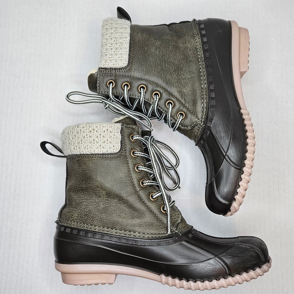 Women's Insulated Magellan Sweater Duck Boots‎ Size 7